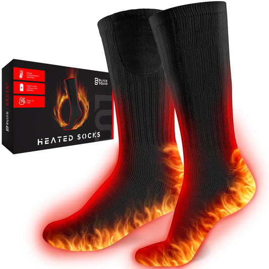 Rechargeable Heated Socks Men Women - Washable Battery Operated Foot Warmer for Ski Hunting - Electric Winter Heating Socks for Work Boot Toe Sleep Bed Indoor Outdoor Sports Walking Research
