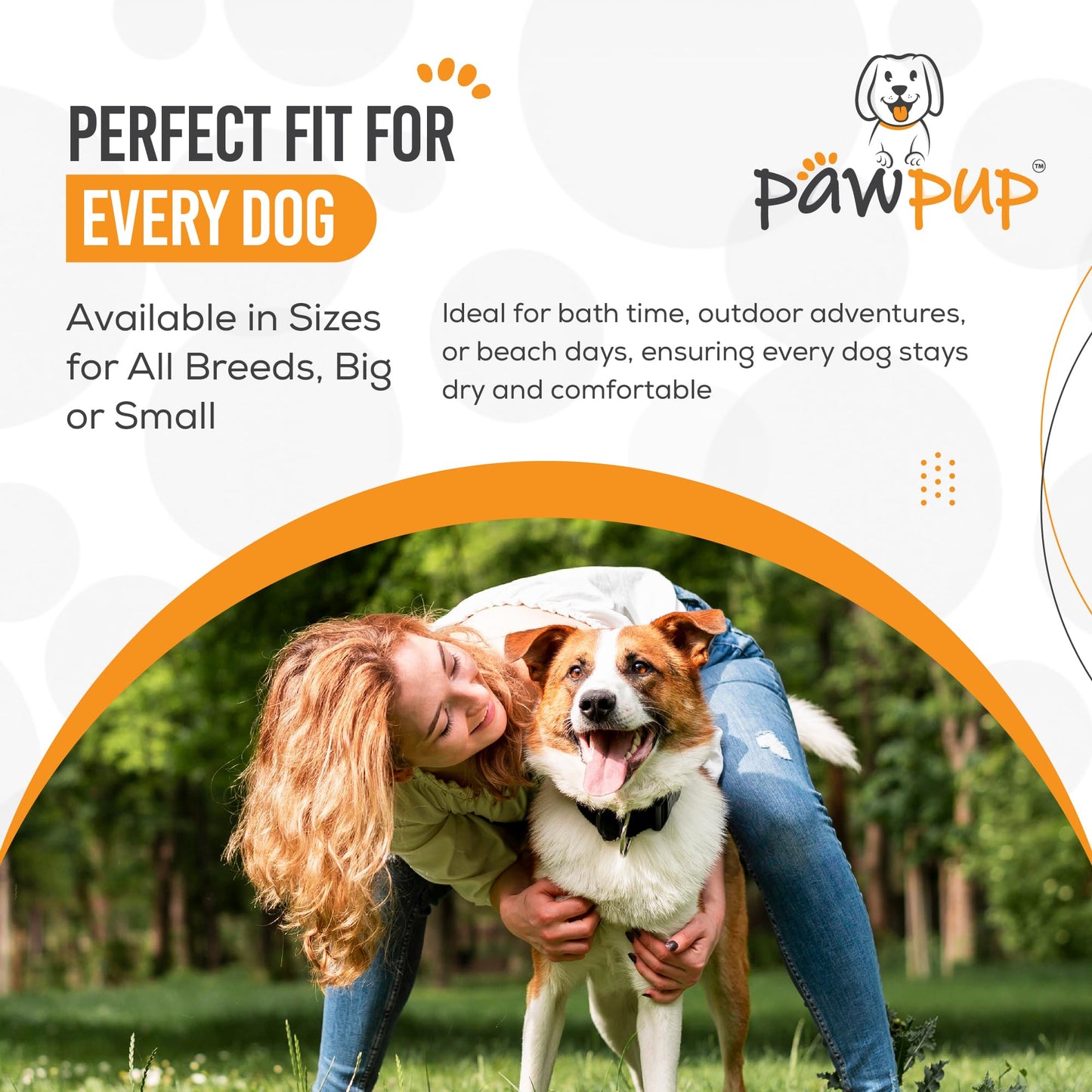 PAWPUP Dog Towels for Drying Dogs Super Absorbent Microfiber Pet Grooming Towel for Dogs, Cats and Other Pets (40 x 24 Inches, Brown and Grey)