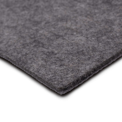 Mohawk Home 4' x 6' Premium Luxury Non Slip Rug Pad 1/4 Thick Dual Surface Felt + Rubber Gripper - Safe for All Floors, Synthetic Fiber, Grey