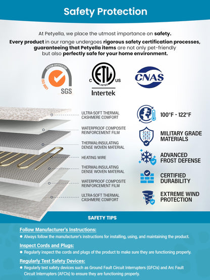 PETYELLA Weatherproof Heated Cat House for Outdoor Cats in Winter - Easy to Assemble Outdoor Heated Cat House