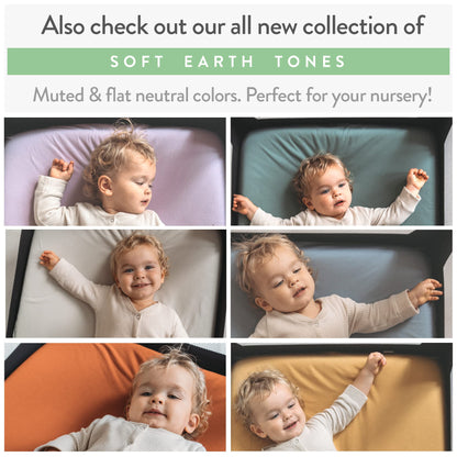 Pack and Play Sheets Fitted – Compatible with Graco Pack n Play Playard Crib and Other 27 x 39 Inch Playpen Mattress – Snuggly Soft 100% Jersey Cotton – Light + Dark Sage Green – 2 Pack