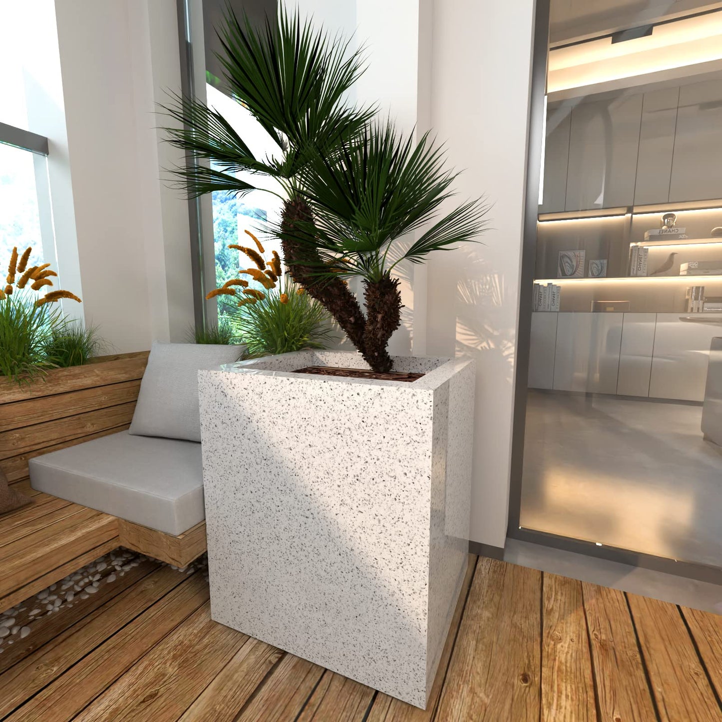 MelunMer Glossy Marble Contact Paper for Countertops Peel and Stick Wallpaper for Kitchen Waterproof Granite White Marble Sticker Self Adhesive Removable Wallpaper 118”×23.6” Easy to Install & Clean