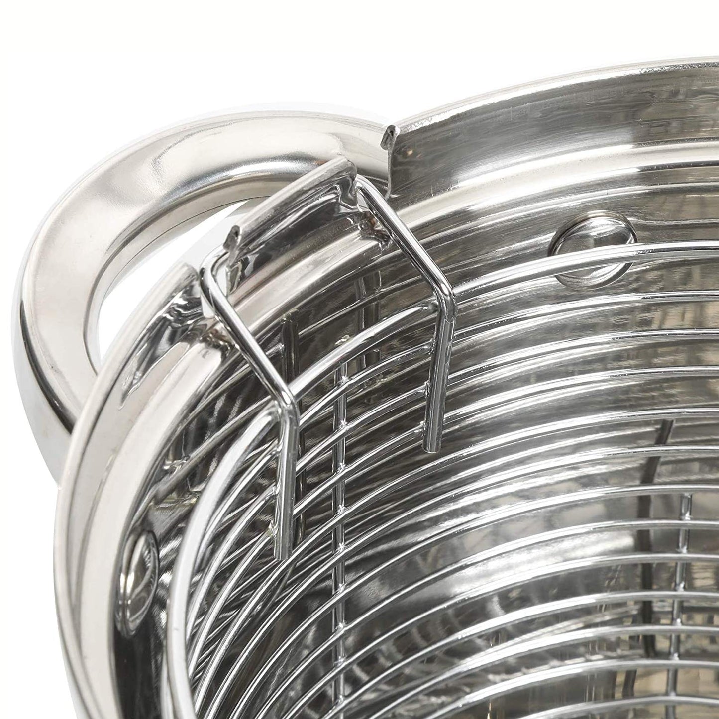 Oster 91537.03 Sangerfield 3.65 Quart 3 Piece Stainless Steel Deep Fryer Set Cookware