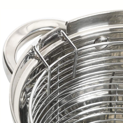 Oster 91537.03 Sangerfield 3.65 Quart 3 Piece Stainless Steel Deep Fryer Set Cookware