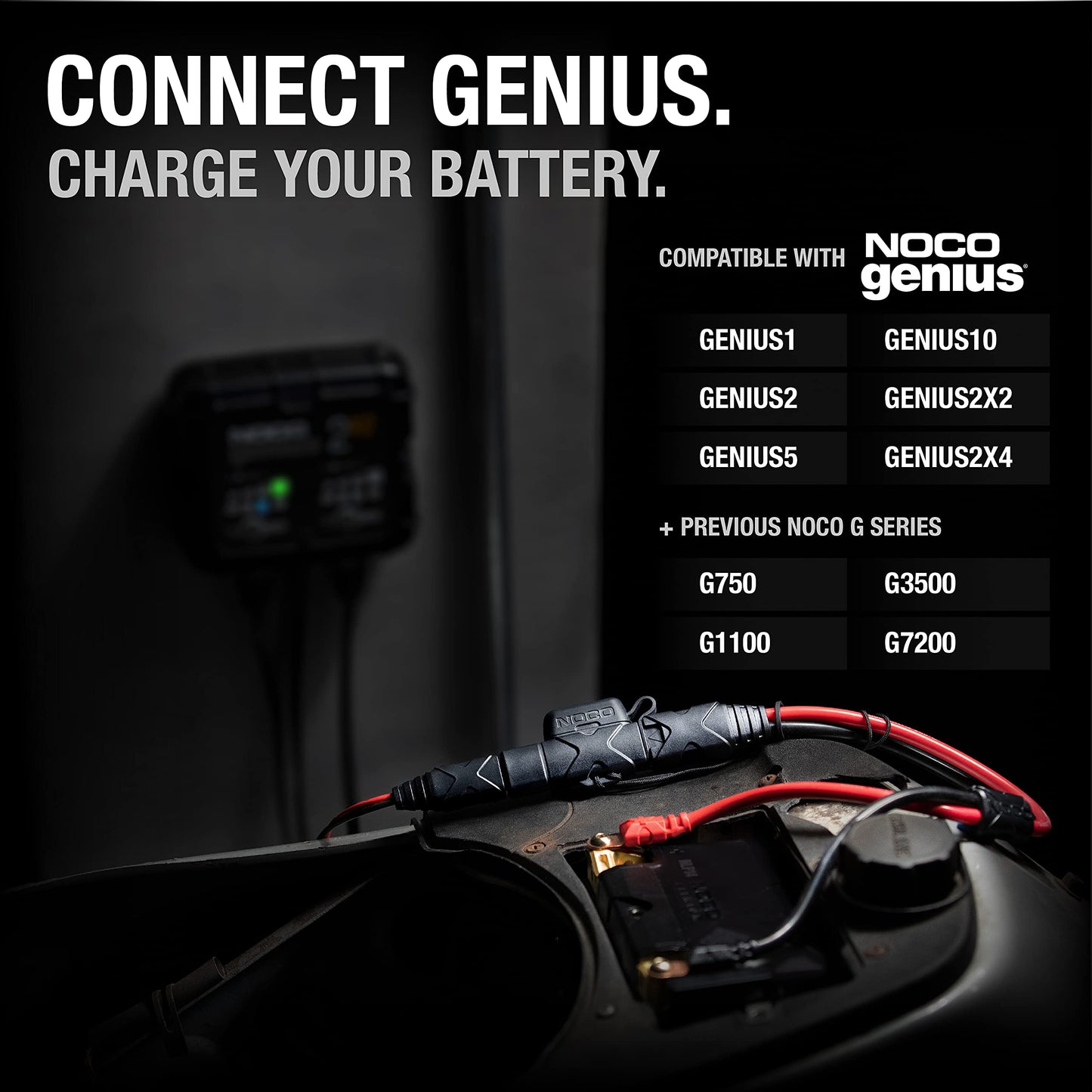 NOCO GBC007 18.5-Inch Boost X-Connect Adapter Extension Cable for GB20, GB40, GB50 and GBX45 UltraSafe Lithium Jump Starters