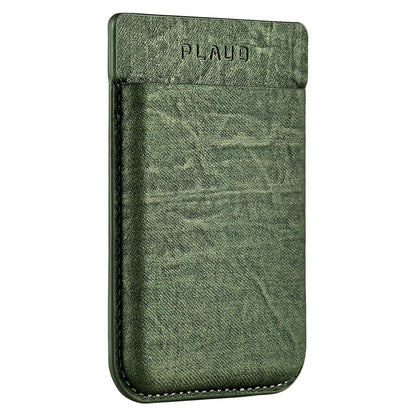Magnetic Carrying Leather Case for PLAUD Note AI Voice Recorder – Thin Phone Wallet Attachment, Compatible with All Phone Sizes Green (Original Equipment Included, No Additional Purchases Needed)