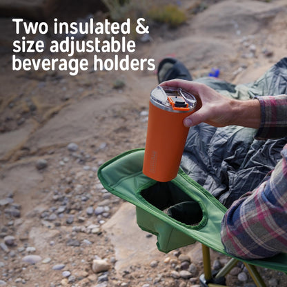 Kelty Loveseat 2-Person Oversized Camping Chair – Folding Heavy Duty Double Camp Seat for Soccer Games, Backyard, Tailgating and Beach Days (Dark Shadow/Navy)