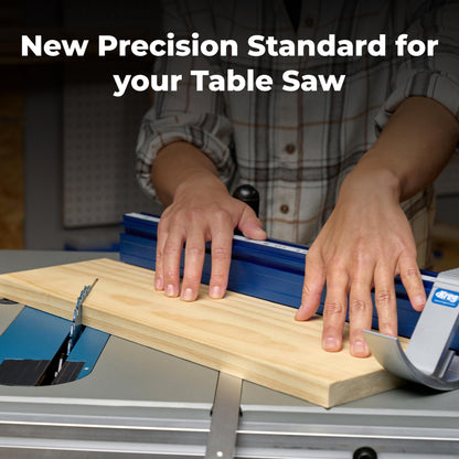Kreg KMS7102 Table Saw Precision Miter Gauge System - Factory Calibrated - with Miter Gauge Fence & Bar - Miter Gauge for Table Saw