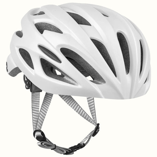 Retrospec Silas Adult Bike Helmet with Light for Men & Women - Lightweight, Comfortable, Matte White