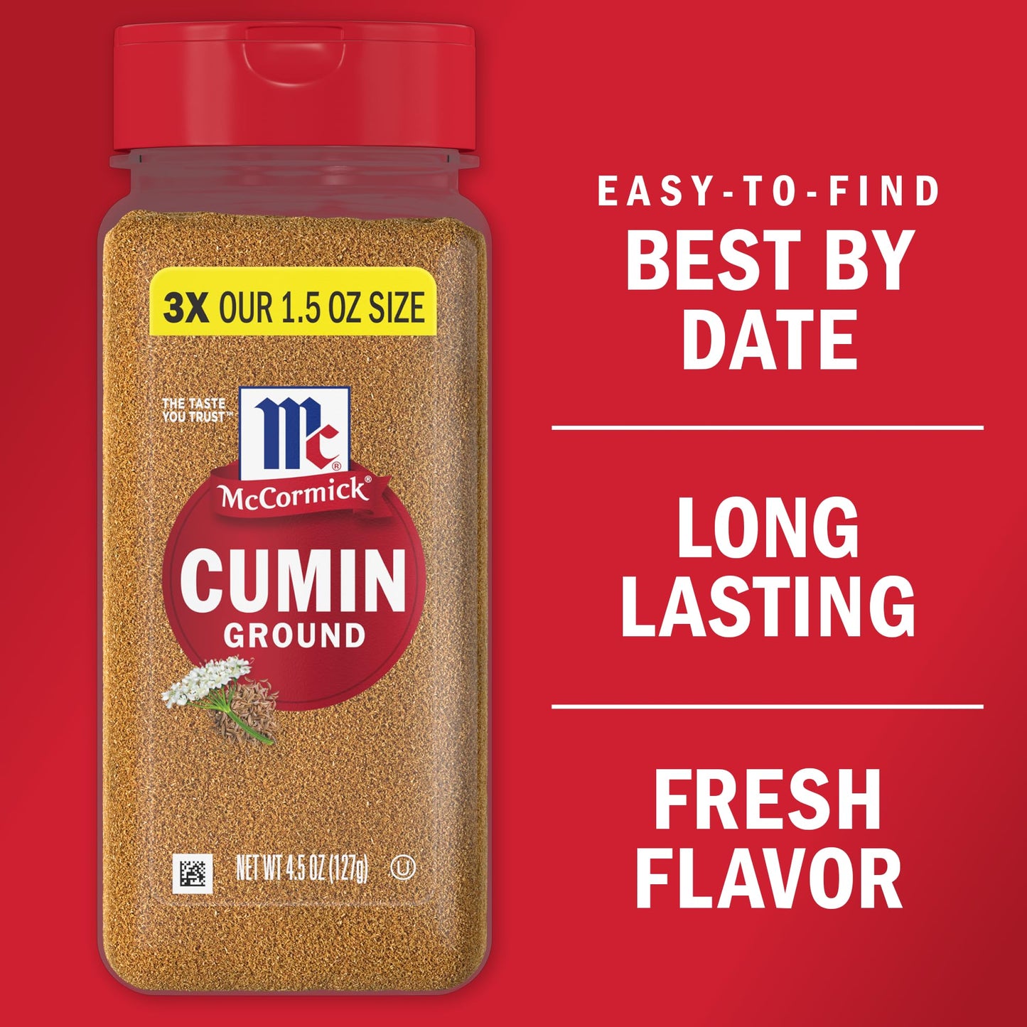 McCormick Ground Cumin, 4.5 oz