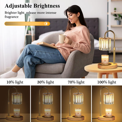 Lukasa Candle Warmer Lamp, with Timer Dimmer Adjustable Height, Birthday Gifts for Women, Mothers Day Gifts for Mom, House Warming Gift New Home, Wax Melt Warmer for Scented Jar Candles