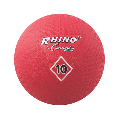 Champion Sports 10 Inch Playground Ball, Red