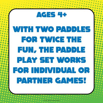 Koosh Paddle Playset – Beach Toys, Outdoor Games for Adults and Family, Outdoor Games for Kids, Fidget Toys for Kids, Ages 4+