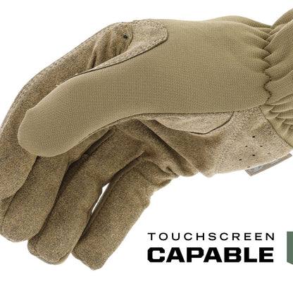 Mechanix Wear FastFit Tactical Gloves - Heavy Duty Lightweight Multipurpose Gloves - Flexible Grip & Reinforced Palm - Touchscreen Capable - Small - Coyote Tan