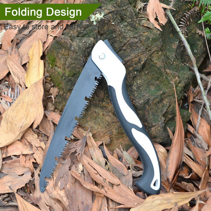 Hand Saw for Tree, 12 inch Folding Saw,Pruning Saws with High-Manganese Steel Teeth for Smooth and Precise Cuts. Handsaws for Camping, Gardening, Carpentry Camping Saw Portable.