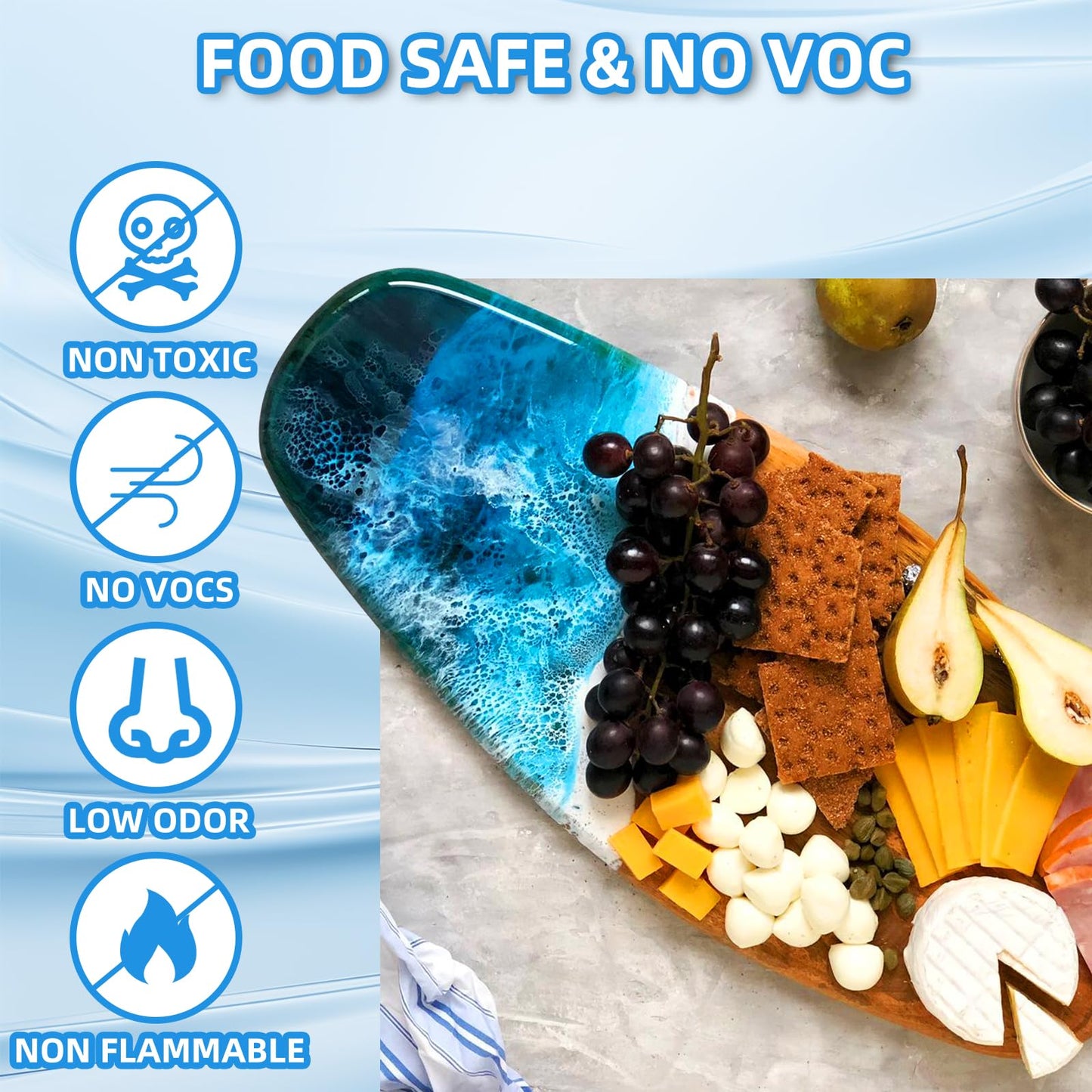 JDiction Fast Cure Epoxy Resin, 20OZ 4 Hours Demold Epoxy Resin Kit - Crystal Clear, Bubble-Free, Not-Yellowing, Self-Leveling for Art Resina, Jewelry, Craft, Fast Casting & Easy Mix Epoxy Resina