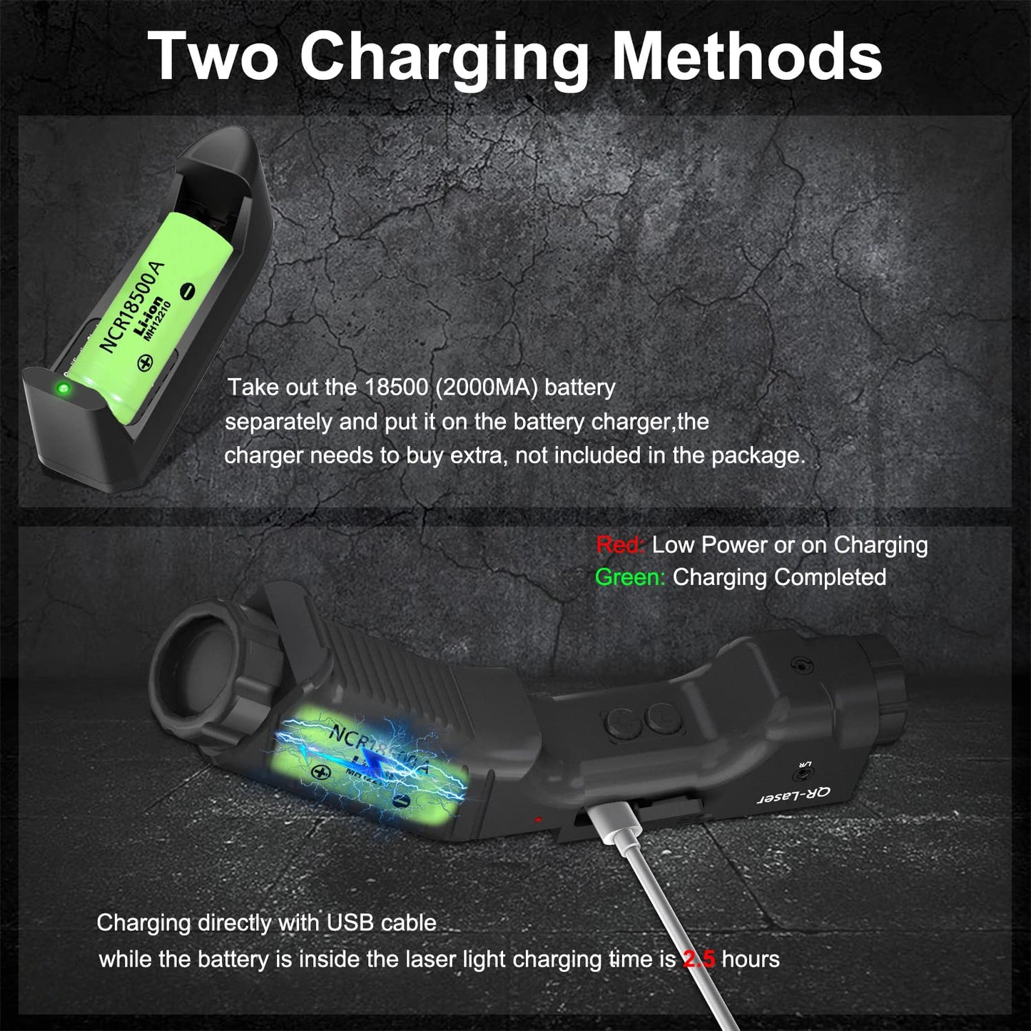 MLOK Red Laser Sight with 1000 Lumens Tactical Flashlight