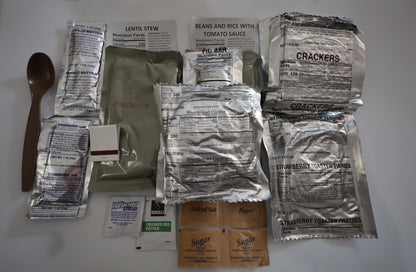 Ready to Eat Meals 3 Pack Military, Emergency Food Supplies, Long-Lasting Meals , Military-Style Rations, Survival Food Kits, Non-perishable Meals, Disaster Preparedness Food, Field Ready Meals - Meals Are Assorted Flavors