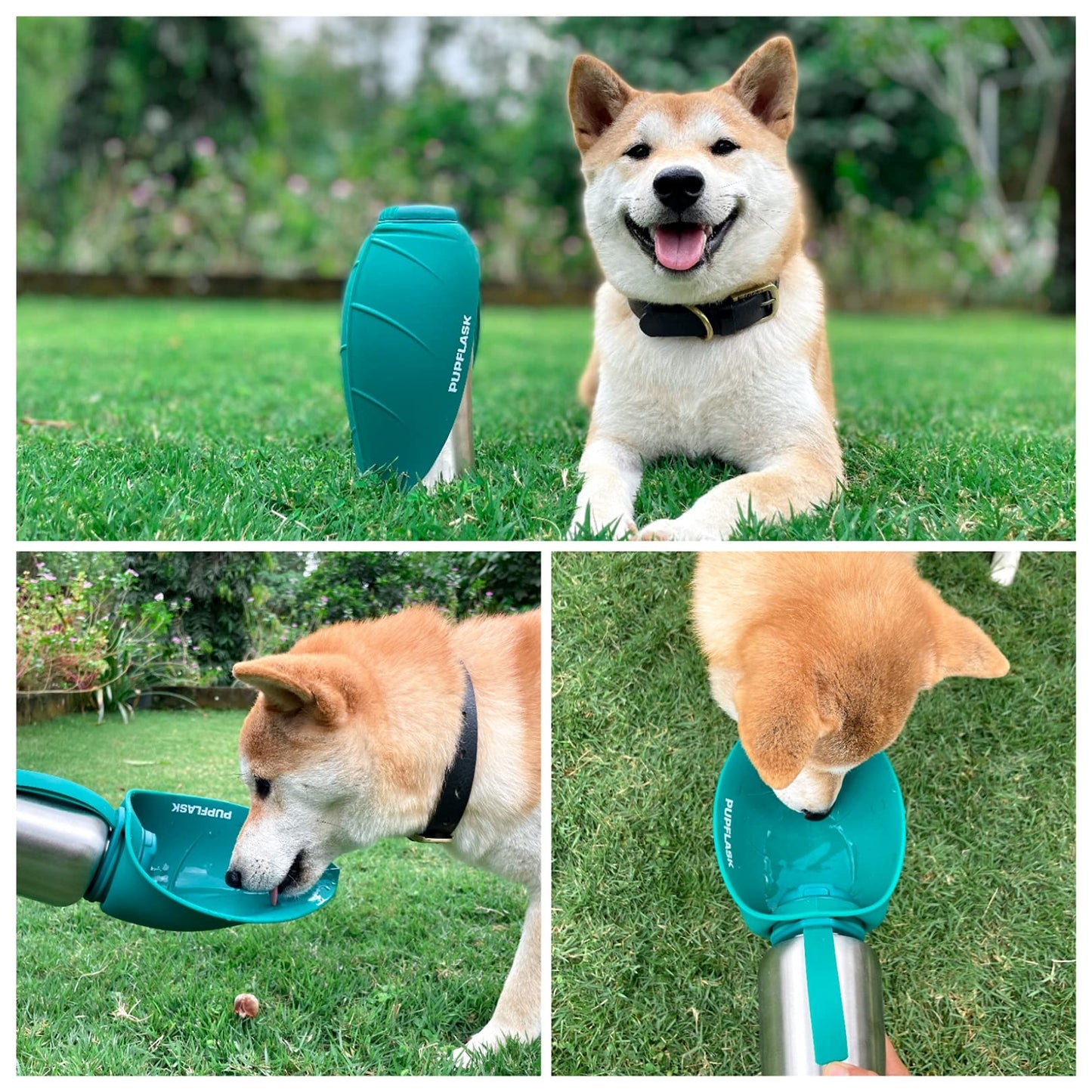 PupFlask Large Dog Water Bottle | 27 or 40 OZ Stainless Steel | Convenient Dog Drink Dispenser | Puppy Travel Water Bowl | Portable Pet Hydration Bottle | Leak Proof | Perfect Size for All Breeds