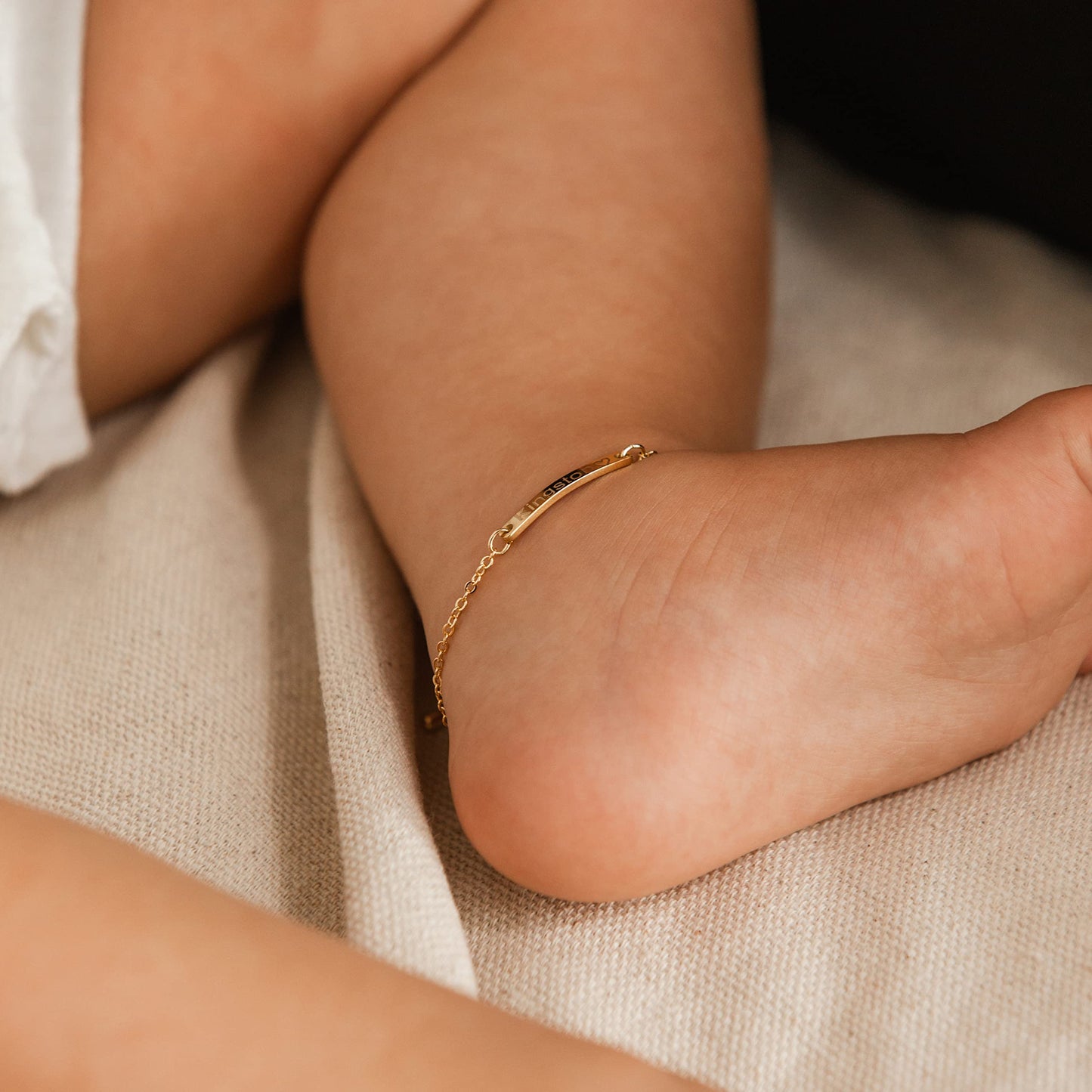 Personalized Baby Anklet 16K Plated Gold Rose Gold Silver Customized Kids Birthday Unique Gift New Born to Teen Kids Personalized gift