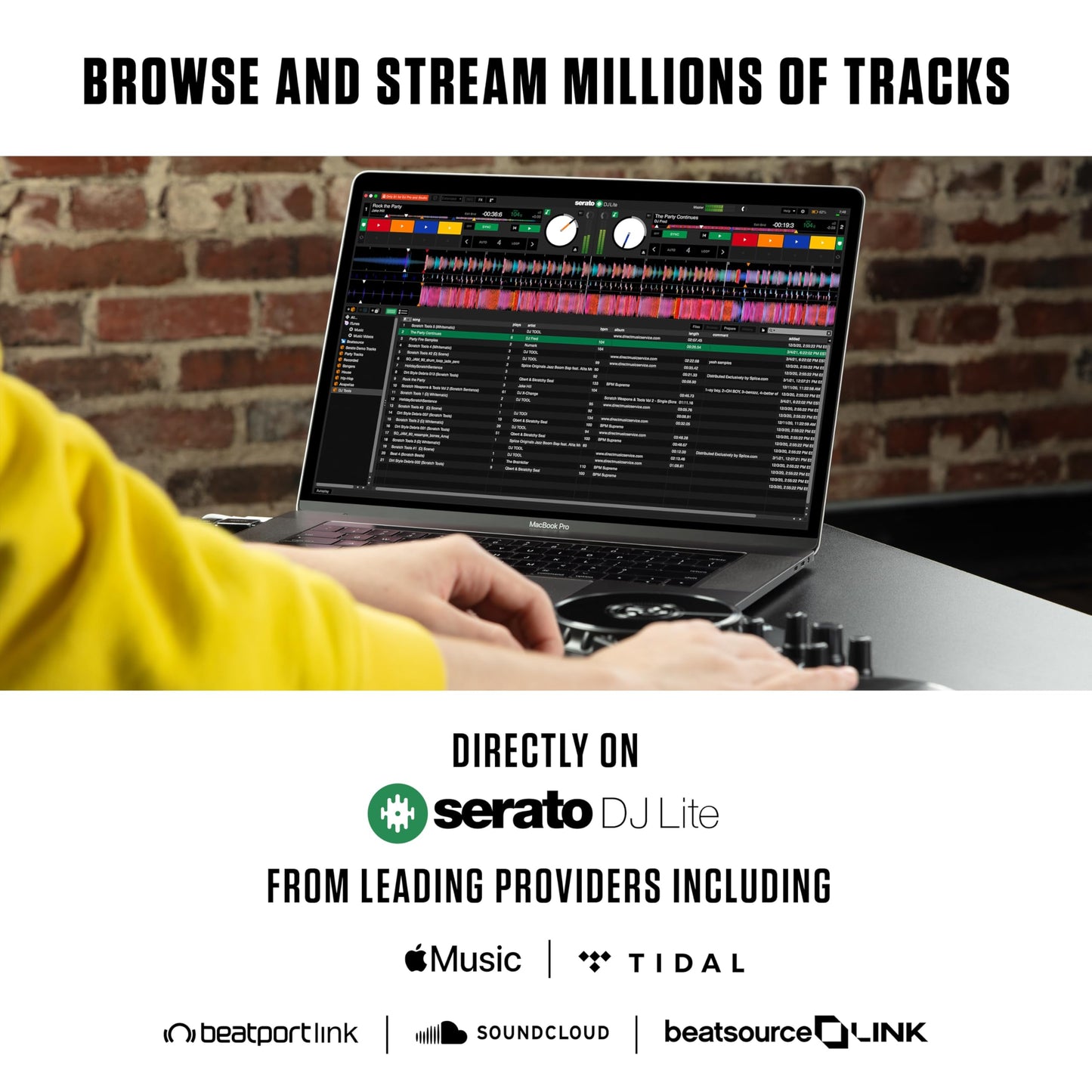 Numark Party Mix DJ Controller with Lights, 2 Decks, Mixer, Audio Interface and (Serato Lite)