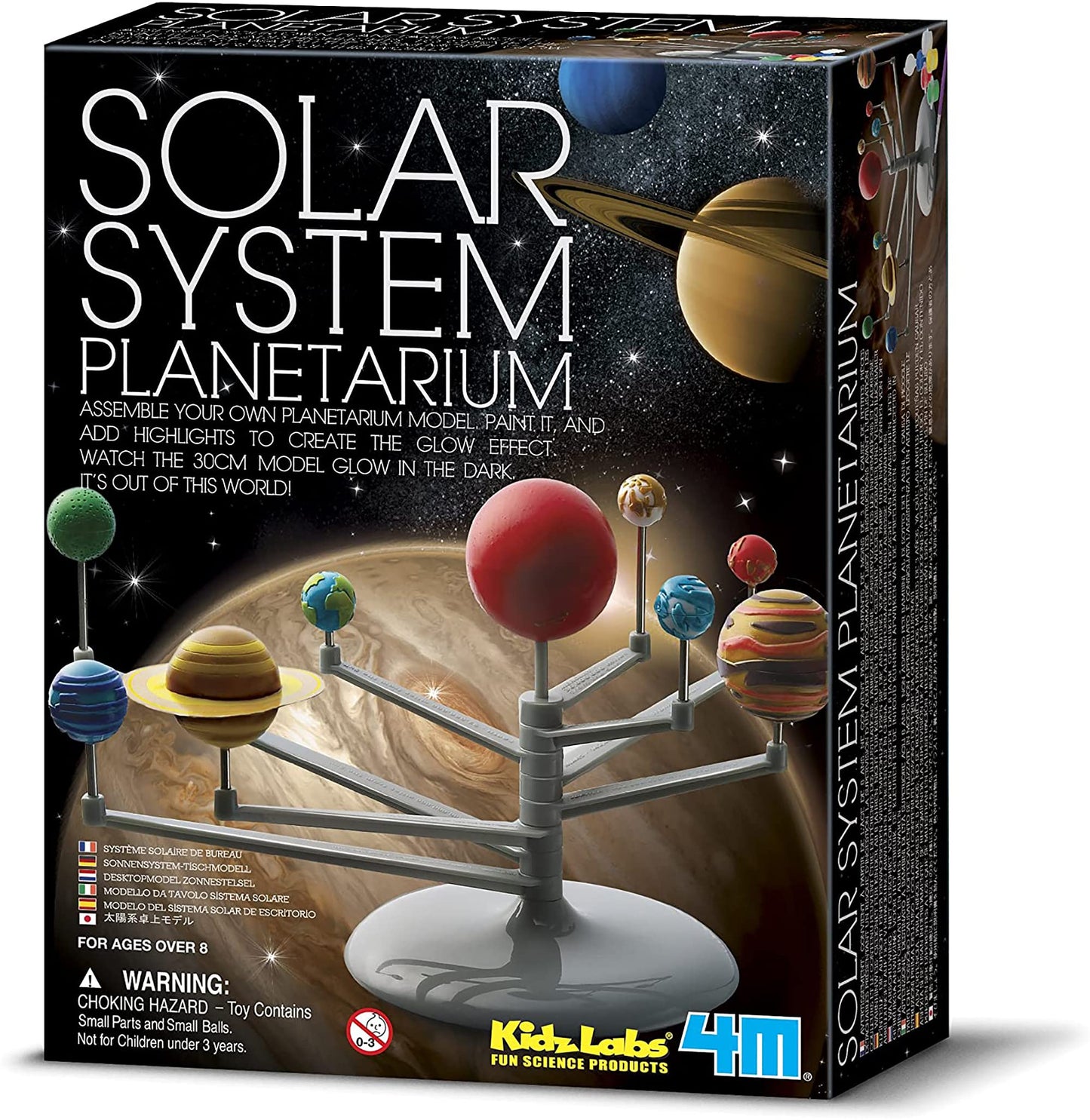 4M Solar System Planetarium - DIY Glow In The Dark Astronomy Planet Model Stem Toys Gift for Kids & Teens, Girls & Boys, Model:3427