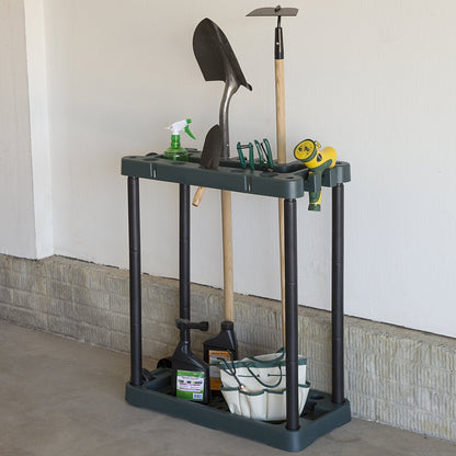 Garden Tool Organizer - Utility Rack, Holds Yard Tools - Garage Organizers and Storage Home Essentials by Stalwart - 40 Yard Tools, UNIT