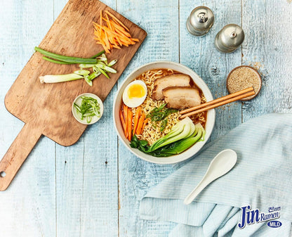 OTTOGI Jin Ramen Mild Flavor, Authentic Korean Instant Noodle, Genuine Korean Ramen Soup Mix, 4.23oz x 4 Pack