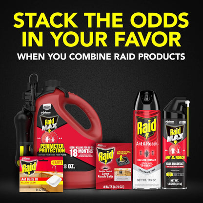 Raid Ant and Roach Killer, Fragrance Free, 17.5 OZ