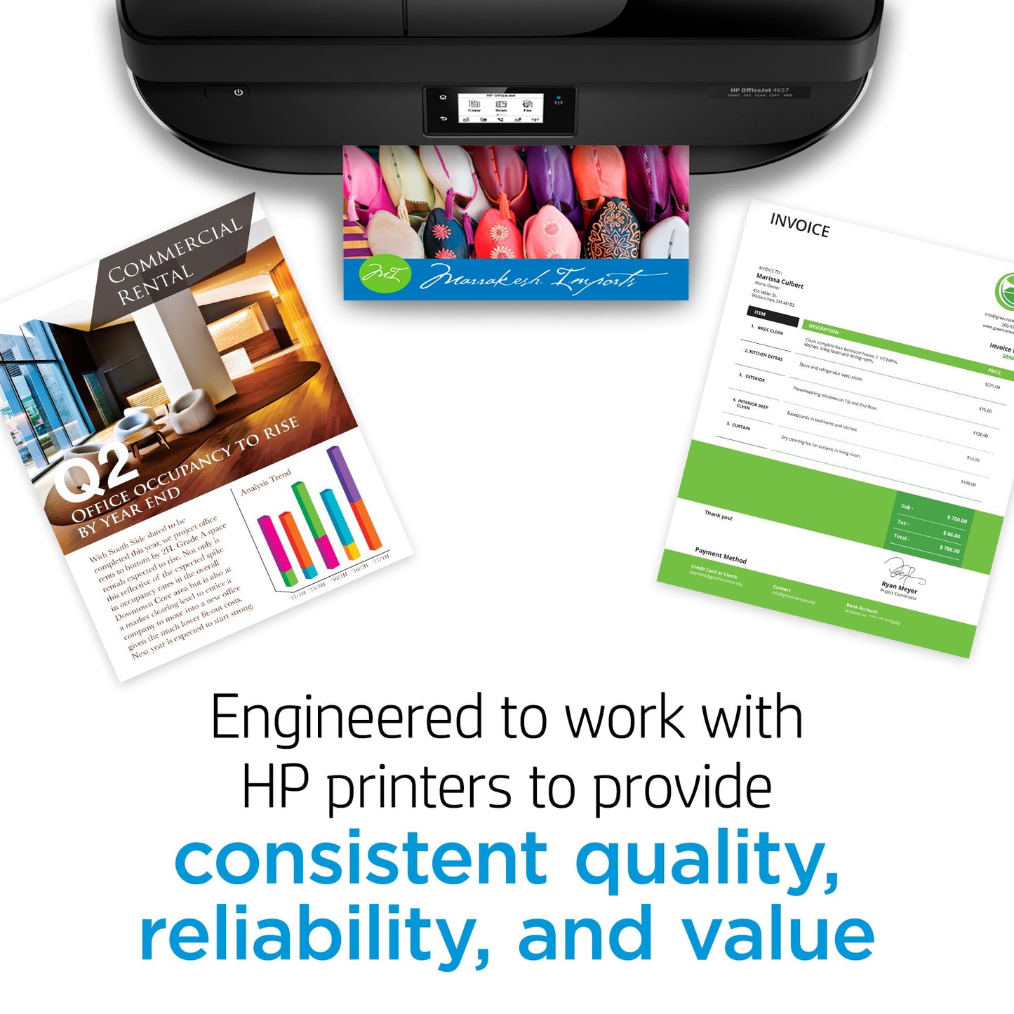 HP 936 Black, Cyan, Magenta, Yellow Ink Cartridges Printers (4-Pack) | Works with OfficeJet 9120, OfficeJet Pro 9110, 9120, 9130, Wide Format 9730 | Eligible for Instant Ink | 6C3Z5LN