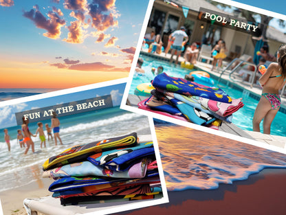 Microfiber Beach Towel for Kids - Thin and Large (30"x60")- Gymnastics -Absorbent, quick dry, sand free, lightweight, blanket- toddler, girls, boys - For Sports, Pool, Picnic, Camping, Travel, Swim