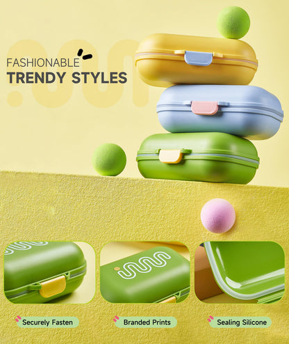 PEISAINOX Travel Soap Case, 100% Leakproof Soap Box with Lid, Bar Soap Holder for Traveling, Draining Soap Dishes for Bathroom, Shower, Gym, School, Camping, Vacation, Outdoor,Travel Essentials