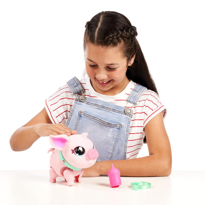 Little Live Pets My Pet Piggly The Toy Pig, Interactive Walking Pig Toy with 25+ Sounds and Detachable Leash, Pigs Toys for Kids of Ages 5+