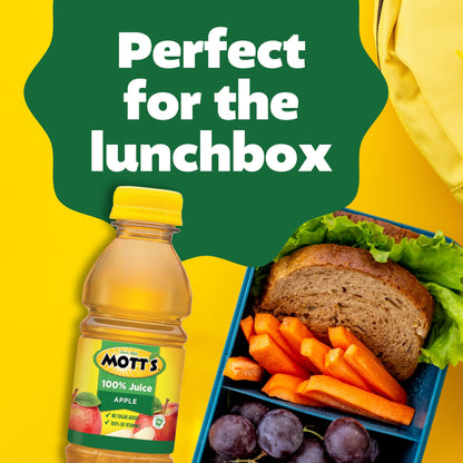 Mott's 100% Original Apple Juice, 8 Fl Oz Bottles, 24 Count (4 Packs Of 6), 2 Servings Of Fruit, 100% Fruit Juice, Gluten-free, Caffeine-free, Kosher, Contains No Artificial Colors Or Sweeteners