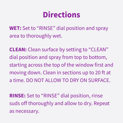 Rejuvenate High Performance Outdoor Window Spray and Rinse Cleaner with Hose End Adapter Instantly Removes Grime and Dirt Streak-Free Shine (32 oz)