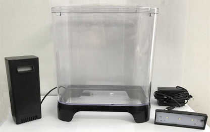 PENN-PLAX NuWave Betta Fish Tank Kit with LED Light and Internal Filter – Black – 1.5 Gallon