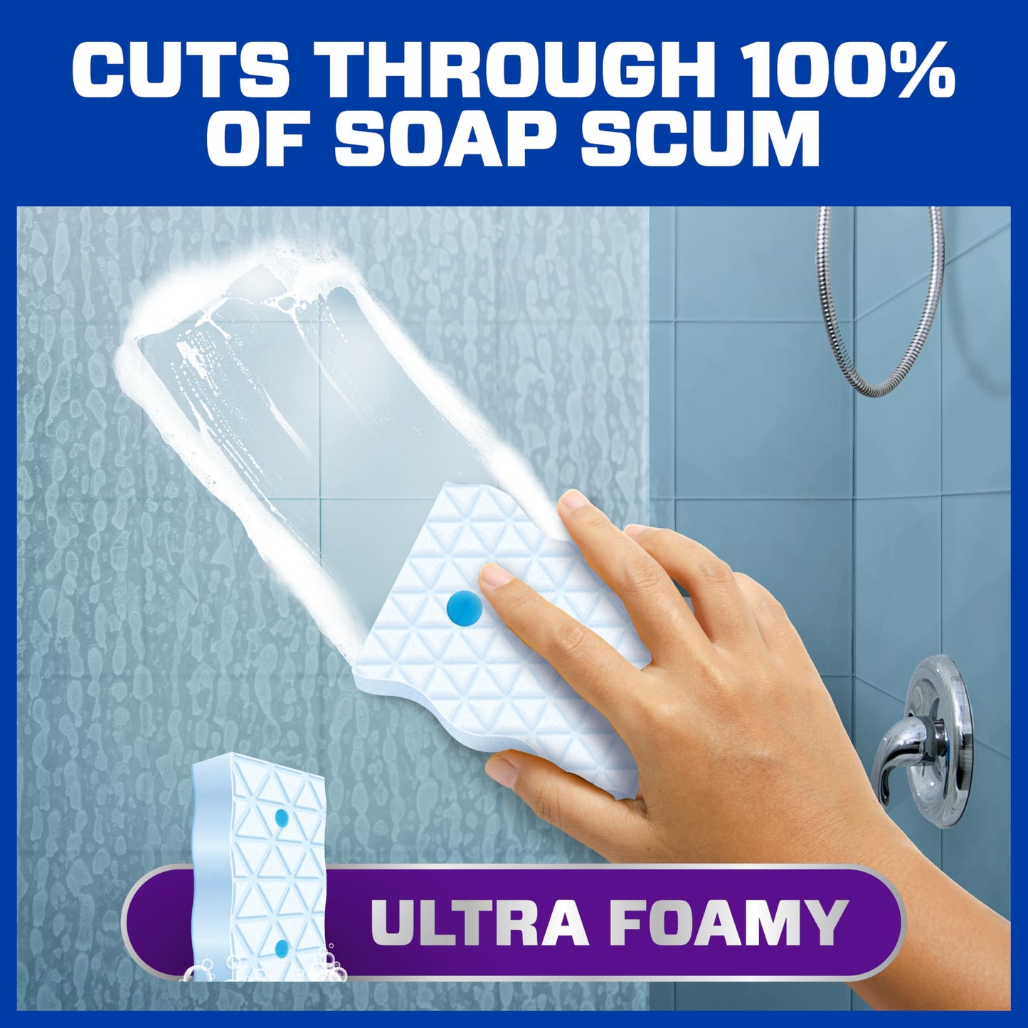 Mr. Clean Magic Eraser Sponge, All Purpose Cleaner, Cleaning Scrubber, Kitchen, Bathroom, Shower, Oven, Cleaning Supplies, Variety Pack with 1 Ultra Thick, 2 Ultra Foamy, & 3 Extra Durable, 6ct