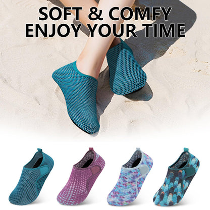Men's & Women's Unisex Quick Dry Summer Beach Pool Swim Shoes - Barefoot Aqua Slip On Yoga Shoes - Size