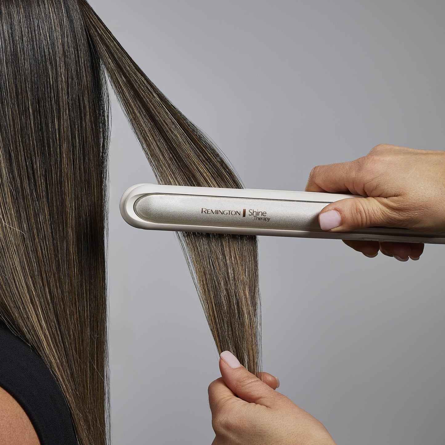 Remington Shine Therapy 1 inch Hair Straightener Iron, Flat Iron Infused with Argan Oil & Keratin, Professional Ceramic Flat Iron for Less Frizz, Shines and Smooth, Styling Tools