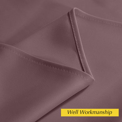 NICETOWN Heat Blocking Blackout Thermal Insulated Door Curtain, Privacy Room Separators Divider Wall, 60-70% Soundproof Noise Reducing Doorway Curtains, 42" W x 80" W, 1 Panel, Dry Rose