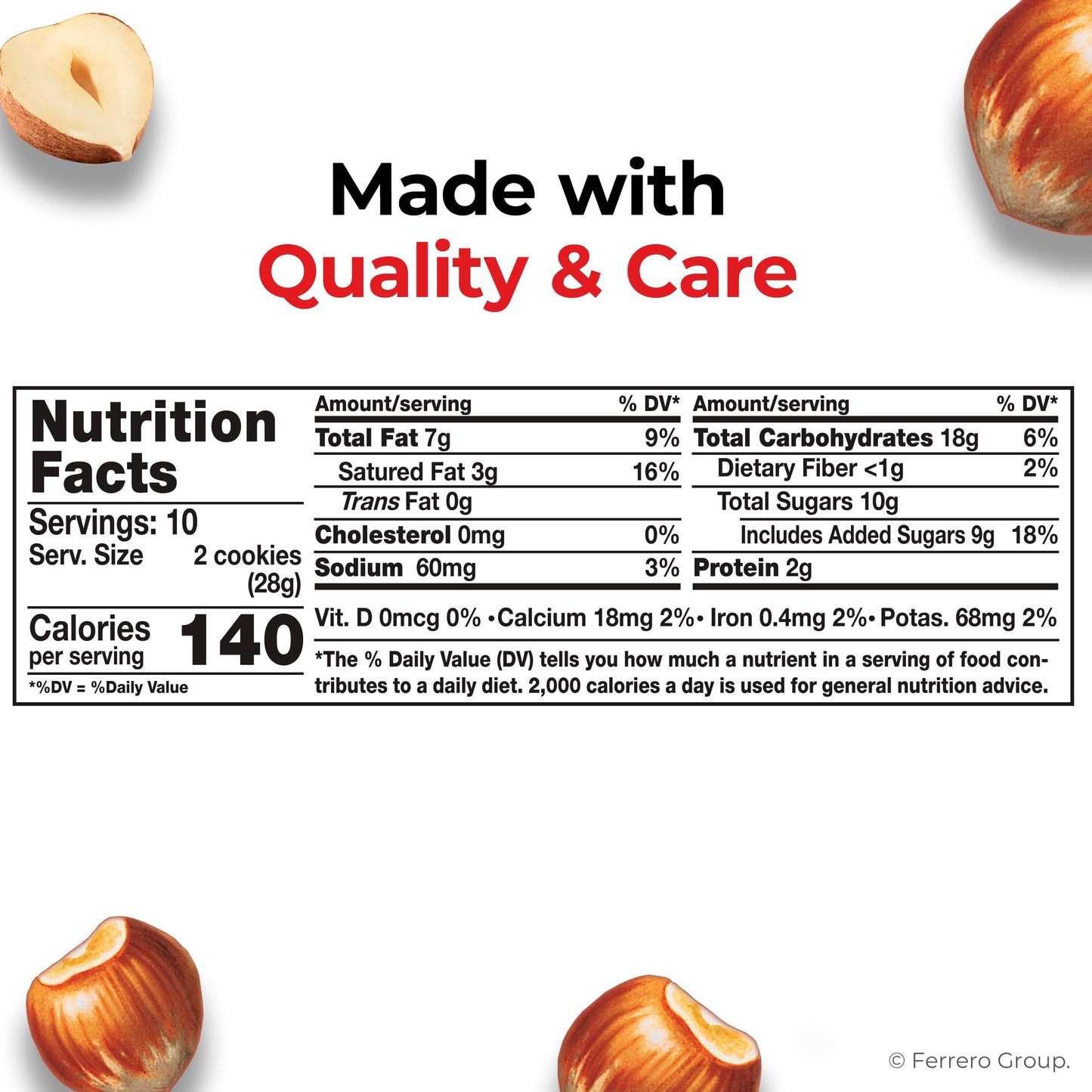 Nutella Biscuits, 20 Count Cookies, Hazelnut Spread with Cocoa, Kids Snacks, 9.7 oz