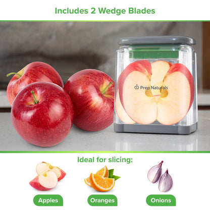 PrepNaturals 3-in-1 French Fry Cutter - Potato French Fry Cutter - French Fries Cutter - Food Chopper Manual Hand - Veggie Cutter - Vegetable Chopper