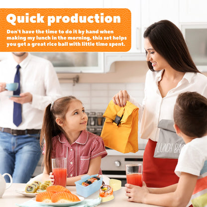 Ajerg Spam Musubi Mold, Sushi Onigiri Mold Set,Kitchen Sesame Paste Maker, Non-stick Masubi Molds Kit,Butter Cheese Spam Slicer (Spam Musubi Mold)