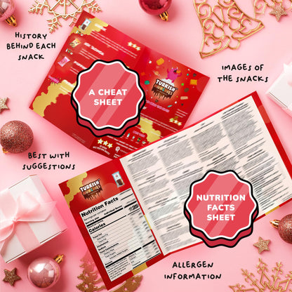 Midi International Snack Box | Premium Exotic Foreign Snacks | Unique Snack Food Gifts Included | Try Extraordinary Turkish Snacks | Candies from Around the World | 12 Full-Size + 1 Bonus Snacks