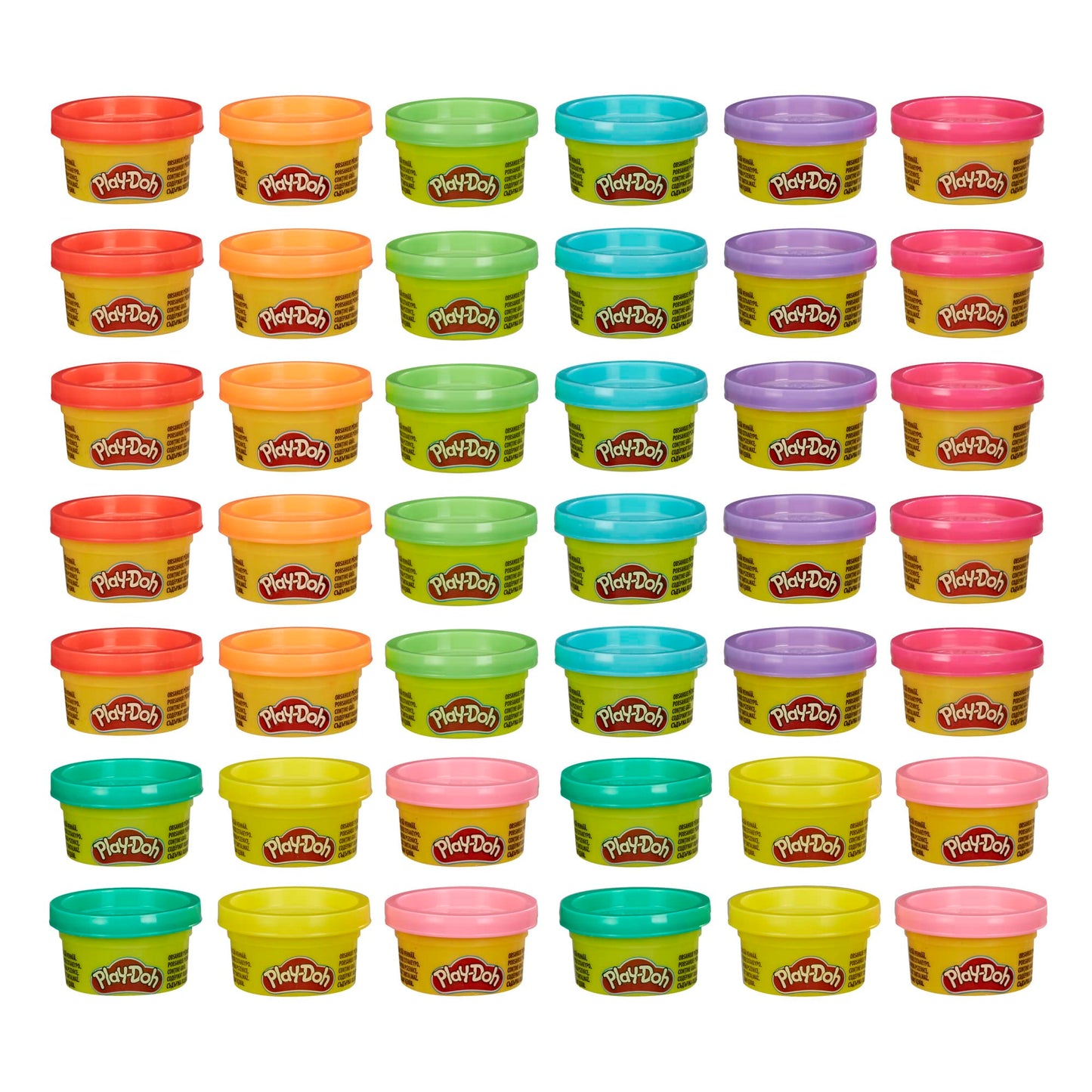 Play Doh Bulk Handout 42-Pack of 1-Ounce Modeling Compound Cans, Back to School Gifts, Prizes, & Party Favors, Kids Arts & Crafts, Preschool Toys, Ages 2+ (Amazon Exclusive)