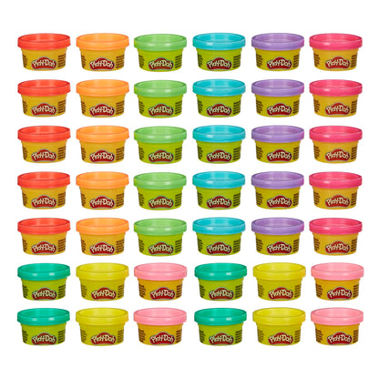 Play Doh Bulk Handout 42-Pack of 1-Ounce Modeling Compound Cans, Back to School Gifts, Prizes, & Party Favors, Kids Arts & Crafts, Preschool Toys, Ages 2+ (Amazon Exclusive)