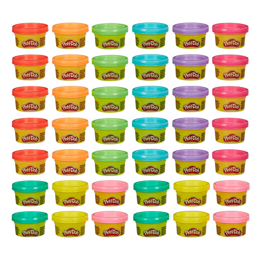 Play Doh Bulk Handout 42-Pack of 1-Ounce Modeling Compound Cans, Back to School Gifts, Prizes, & Party Favors, Kids Arts & Crafts, Preschool Toys, Ages 2+ (Amazon Exclusive)