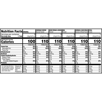 Pringles Potato Crisps Chips, Snack Stacks, Lunch Snacks, Office and Kids Snacks, Variety Pack (27 Cups)