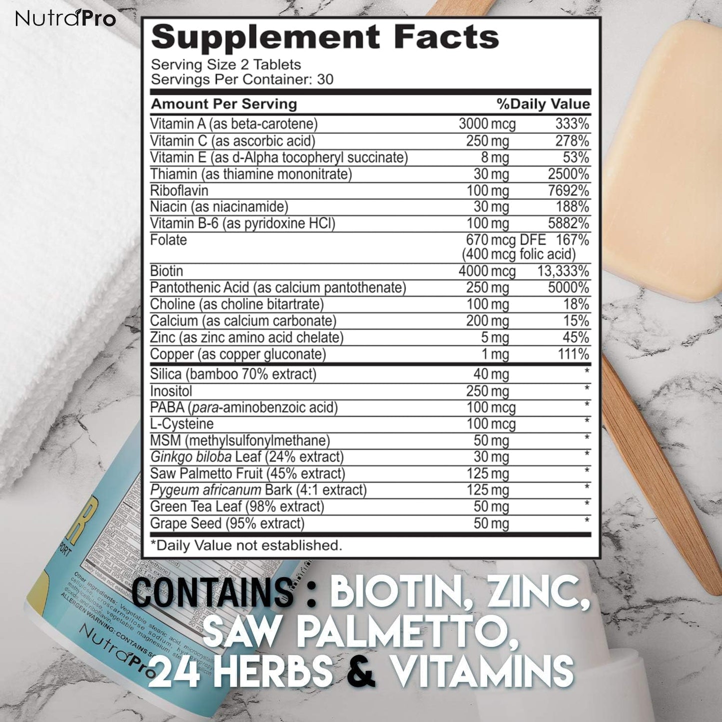 Hair Growth Vitamins With Saw Palmetto for Women-DHT Blocker,Hair Growth Supplement for Thicker And Perfect Hair.Hair Growth Pills for Thinning Hair.Get Healthy,Glow,Longer,Thick Hair.With Biotin.