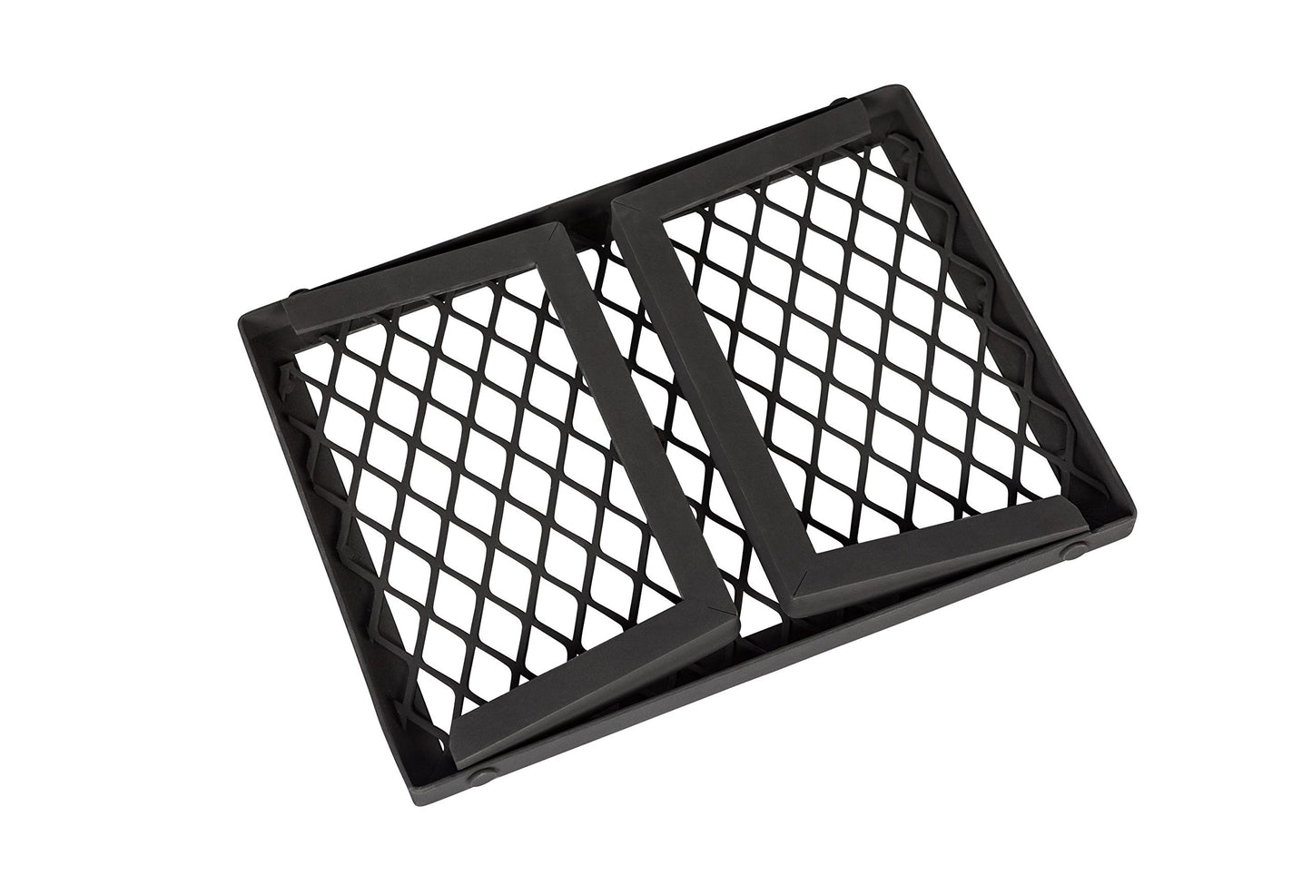 Amazon Basics Heavy-Duty Portable Camping Grill Grate for Campfire Cooking, Black